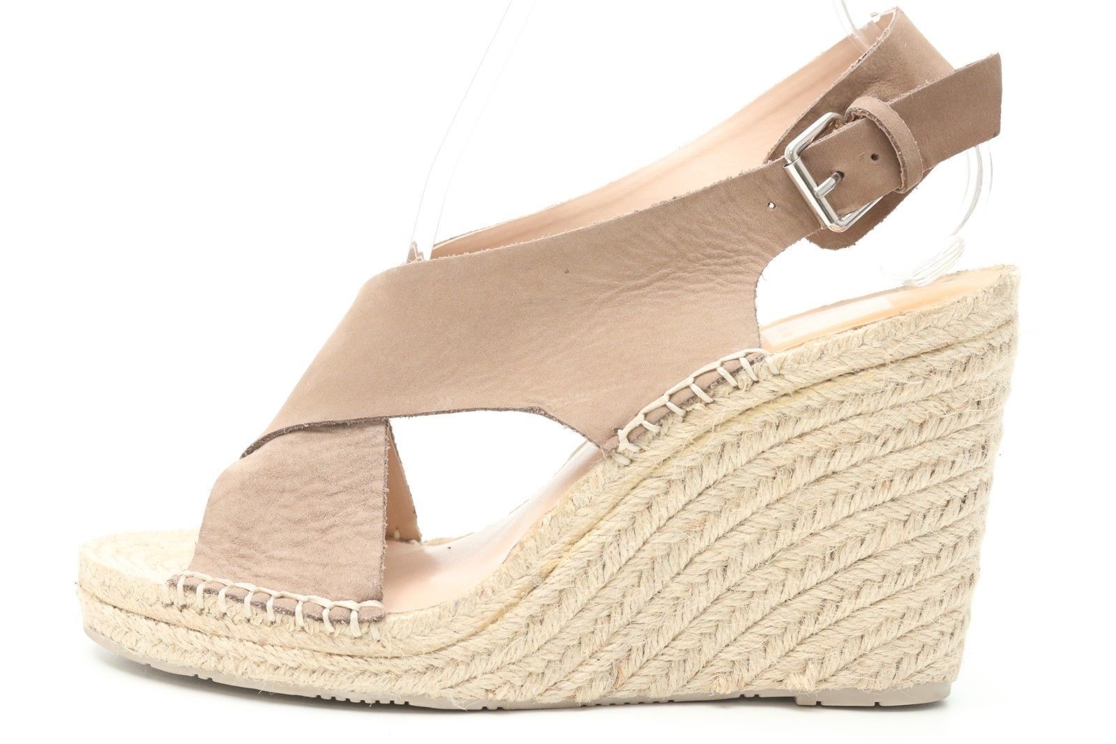 Donna DOLCE VITA shoes taupe brown leather slingback wedge heels sandals shoes VITA sz. 9 2337f0 Donna DOLCE VITA shoes taupe brown leather slingback wedge heels sandals shoes VITA sz. 9 2337f0