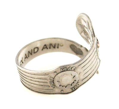 Alex & Ani 925 Sterling Silver Liberty Copper Carry Light Peace