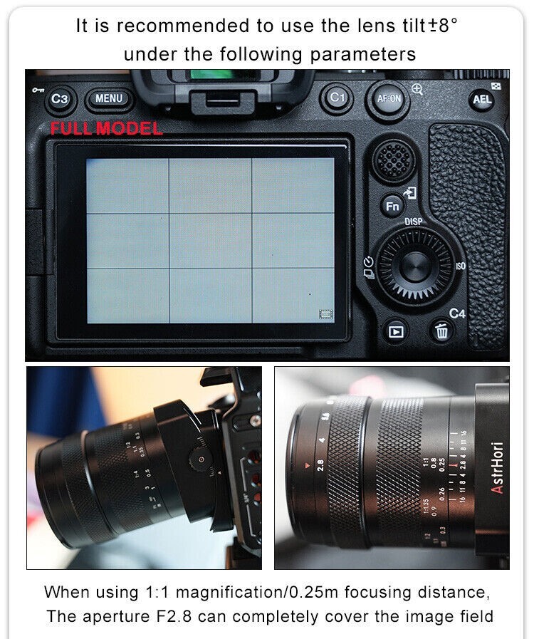 AstrHori 85mm F2.8 Tilt Macro Full Frame Lens for Nikon Z AstrHori 85mm F2.8 Tilt Macro Full Frame Lens for Nikon Z