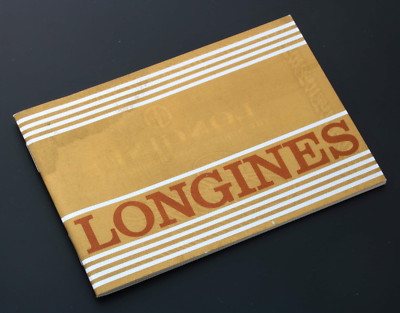 Original Longines Blank Certificate 1970s Booklet