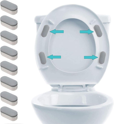 8 Pcs Universal Toilet Seat Bumpers for Bidet, Toilet Lid Rubber Bumpers for Cha - Picture 12 of 12