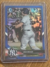 2018 Bowman Draft Chrome Josh Breaux Blue Refractor Prospect #046/150 D364