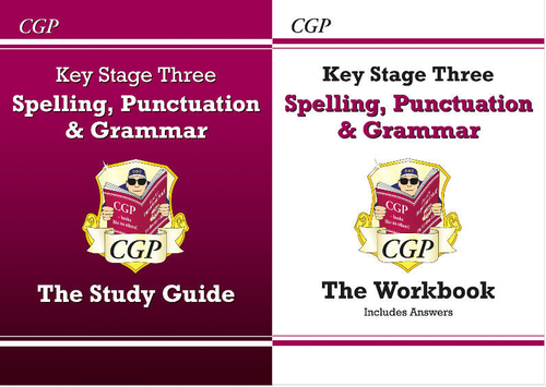 New  Spelling, Punctuation and Grammar for KS3 set WITH ANSWERS by CGP Books - Foto 1 di 3