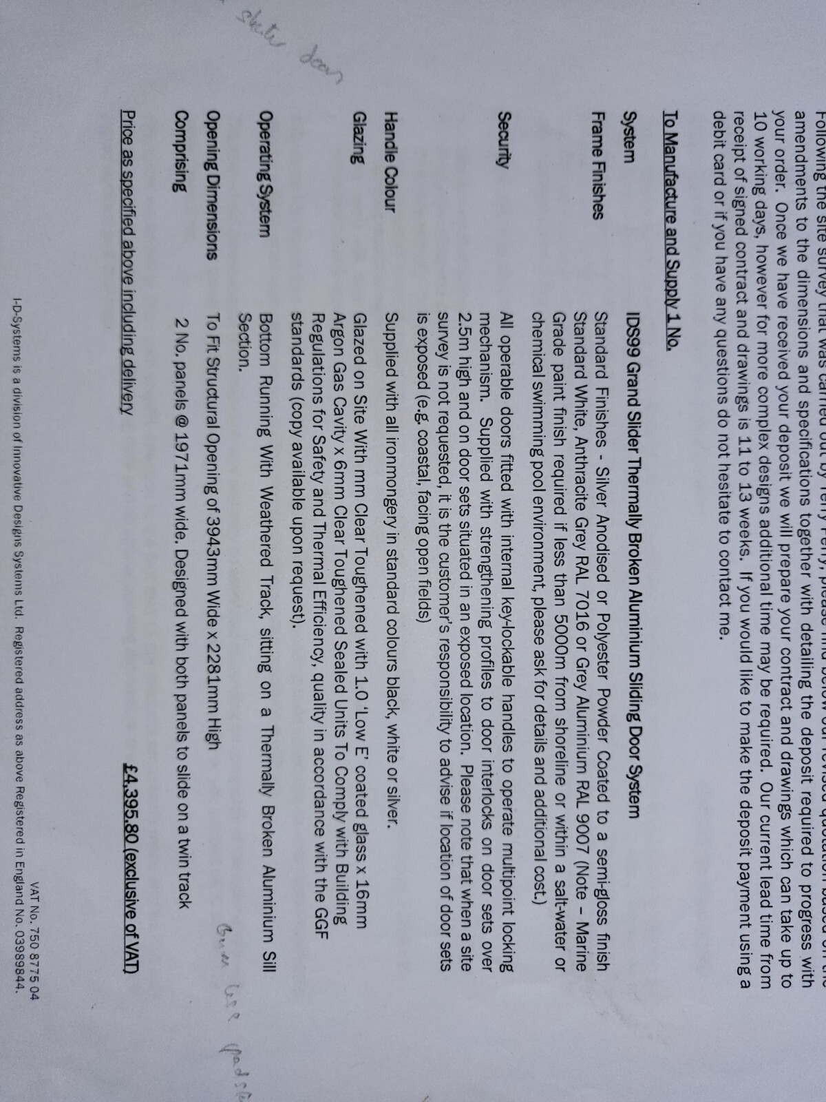 IDSystems ALUMINIUM SLIDING PATIO DOORS USED eBay