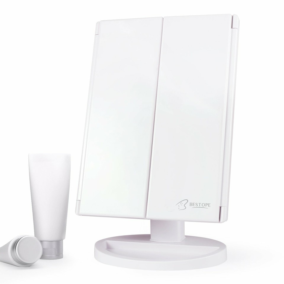 BESTOPE Makeup Vanity Mirror with Lights, 2X/3X Magnification, 21 Led