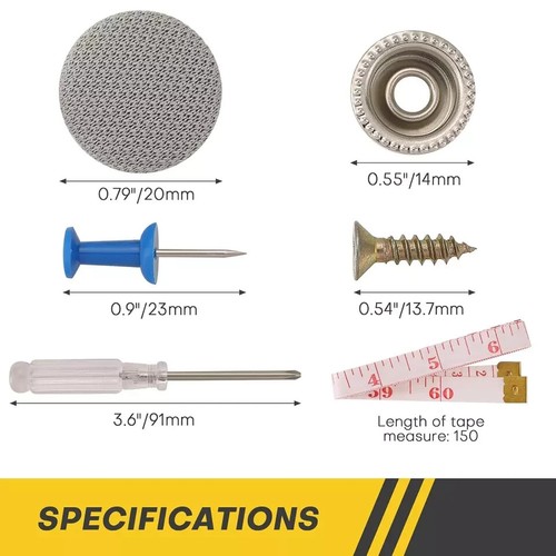 60PCS Car Roof Headliner Repair Kit | Auto Roof Snap Rivets with Installation To - Picture 2 of 3