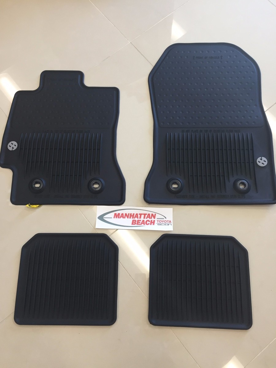 2013-2020 TOYOTA 86 FR-S ALL WEATHER RUBBER FLOOR MATS GENUINE