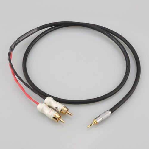 Cable adaptador macho HIFI 2,5/3,5/4,4 mm equilibrado 6,35 mm XLR a 2 RCA 7n OCC - Imagen 1 de 6