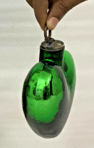 Vintage-Look Grün Herz Form 11.4cm Glas Kugel Weihnachten Verzierungen Schwer - Bild 3 von 11
