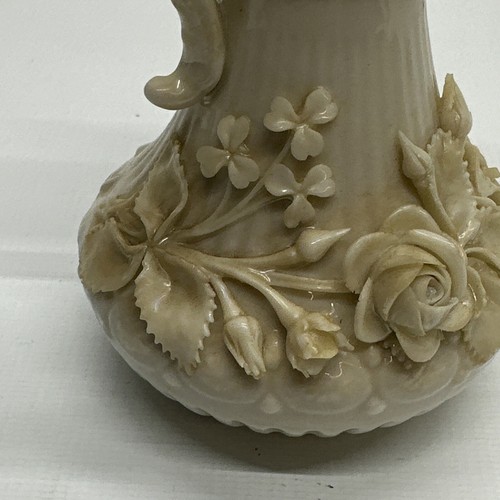 Antique Ireland Belleek ABERDEEN 6" Pitcher Jug Ewer Vase 3rd Black Mark - Picture 5 of 10