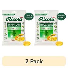 Ricola Throat Care Honey Lemon Cough Suppressant 2Pack Exp 12/14/2025