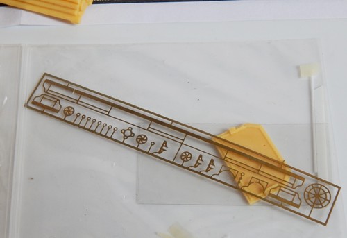 Artitec N-Scale; #54.104 water line 120 ton RIVER MOTOR BARGE, detailed kit. - Picture 3 of 4