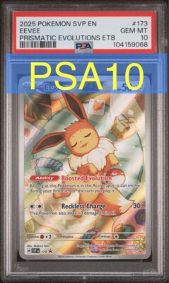 ポケモンカードゲーム Eevee AR psa10 PSA10 Eevee AR Promo English Pokemon Card excellent F/S from