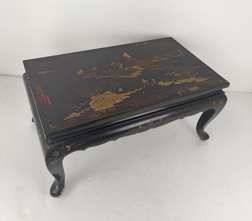 Antique Chinese Coffee Tea table Inlay Landscape Scene Stunning Rosewood Orient - Picture 3 of 10