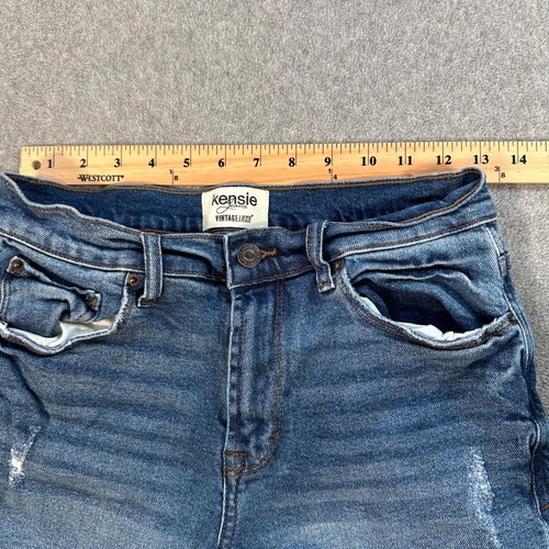 Kensie Jeans Vintage Luxe Cutoff Denim Jean Shorts Women's 2/26 7" Inseam - Picture 2 of 7
