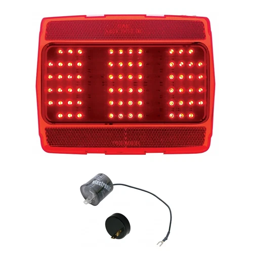 1964-1966 Ford Mustang Rear LED Tail Turn Signal Brake Light Lamp Lens & Flasher - Picture 1 of 7