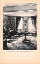 Concord MA School of Philosophy Orchard House Transcendentalism Vtg Postcard F33