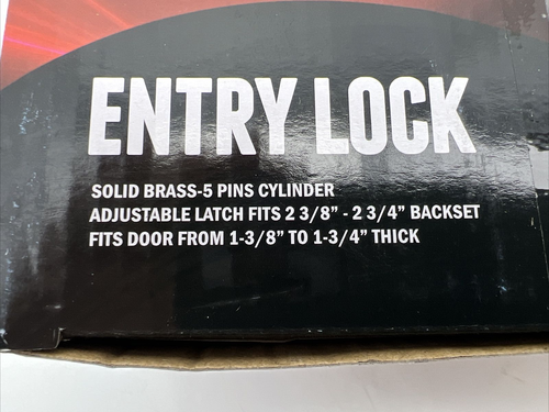 Premier Lock Keyed Entry Door Knob w/ 2 SC1 Keys Satin Stainless Steel EL04C NEW - Picture 4 of 8