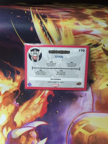 2024 Marvel Beginnings Vol.2/Ser.2 Rojo SuperNova Holo ESPIRAL Nuevo Casi Nuevo Raro - Imagen 3 de 3