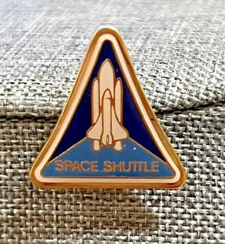 Space Shuttle Triangle Shaped Lapel Hat Tie Vest Pin 