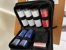 Bicycle Poker Texas Hold 'Em Cards & Chips With Portable Zip Case