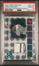 Larry Walker - 2004 Topps Pristine Fantasy Favorites Jersey   PSA 10
