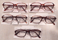 5 pc MARCHON Blue Ribbon BR28 Tortoise 215 53/18 Eyeglass Frame Lot NOS 182