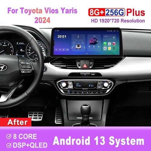 Toyota 12.3 inch Screen Android Car Radio For Toyota Vios Yaris 2024 Head Unit