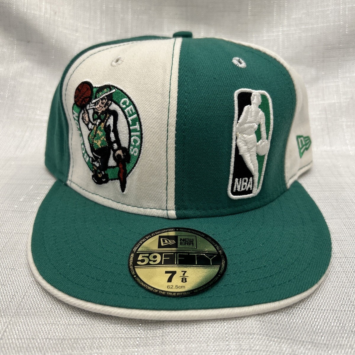VINTAGE Boston Celtics Hat Cap Mens 7 7/8 Green White New