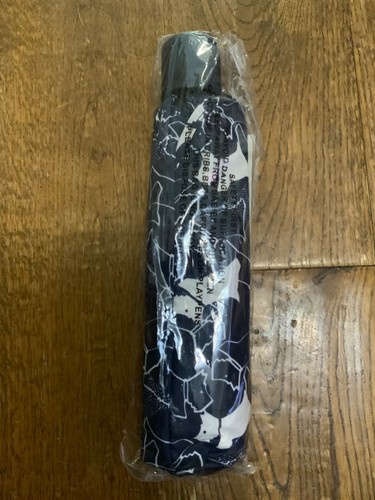 Ombrello Radley 'Texture dog' inchiostro blu, cane speciale (carbone) cane a bolle nero