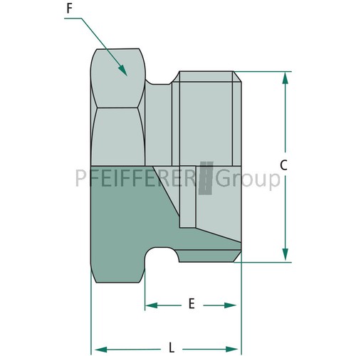 STAUFF VAGL Rohrverschluss X-EV 22 L M30x2 - Picture 2 of 2
