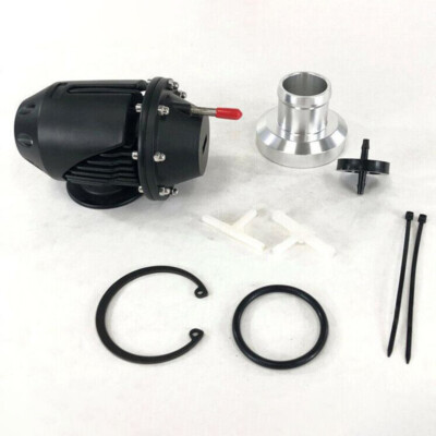 Schwarz Turbo Blow Off Ventil für HKS2 SQV2 Pull-Type Alu SSQV BOV mit Adapter