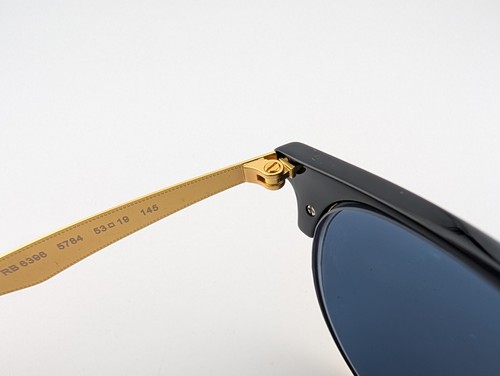 Ray Ban Eyeglasses, Frames Only, RB 6396 5784, 53-19-145, Black/Gold - 第 10/15 張圖片