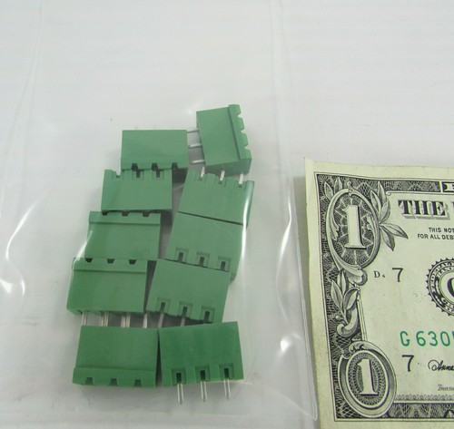 Lot 10 Phoenix 3-Pin Male Vertical Shrouded Headers 1755749 MSTBVA 2.5/3-G-5.08 - Picture 9 of 12