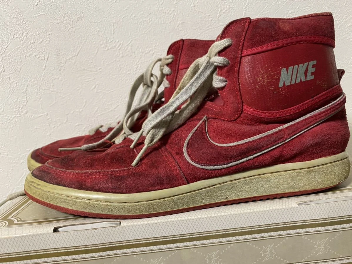 Baskets vintage d'occasion Nike Supreme Suede Og rouge US11.5 fabriquées en Corée 1985