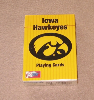 Iowa Hawkeyes Playing Cards Sealed Deck University Of IA Sports Team Tiger Hawk