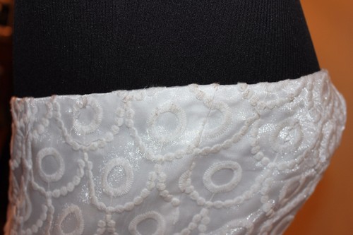 JACK BB DAKOTA WHITE DRESS STRAPLESS EMBROIDERED WEDDING TEA PARTY SIZE 8 NWT - Picture 5 of 11