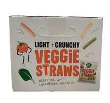 Eat Real Crisps VeggieStraws Chips Vegan Kale Tomato Spinach Box 24Bags x 20gNew