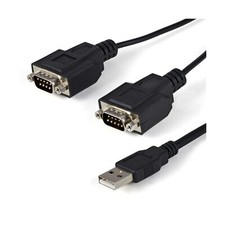 StarTech.com USB to Serial Adapter - 2 Port - COM Port Retention - FTDI - USB...