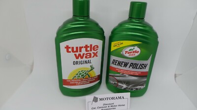 1X TURTLE WAX RENEW POLISH COLOUR BACK TCUT TYPE & 1X TURTLE WAX ORIGINAL POLISH