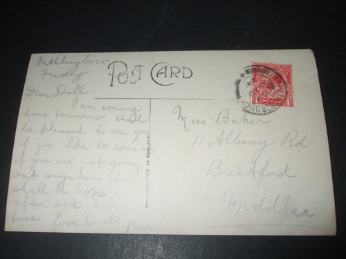 SELTEN 1924 RPPC SCARBOROUGH STREET IRTHLINGBOROUGH WELLINGBOROUGH NORTHANTS - Bild 2 von 2