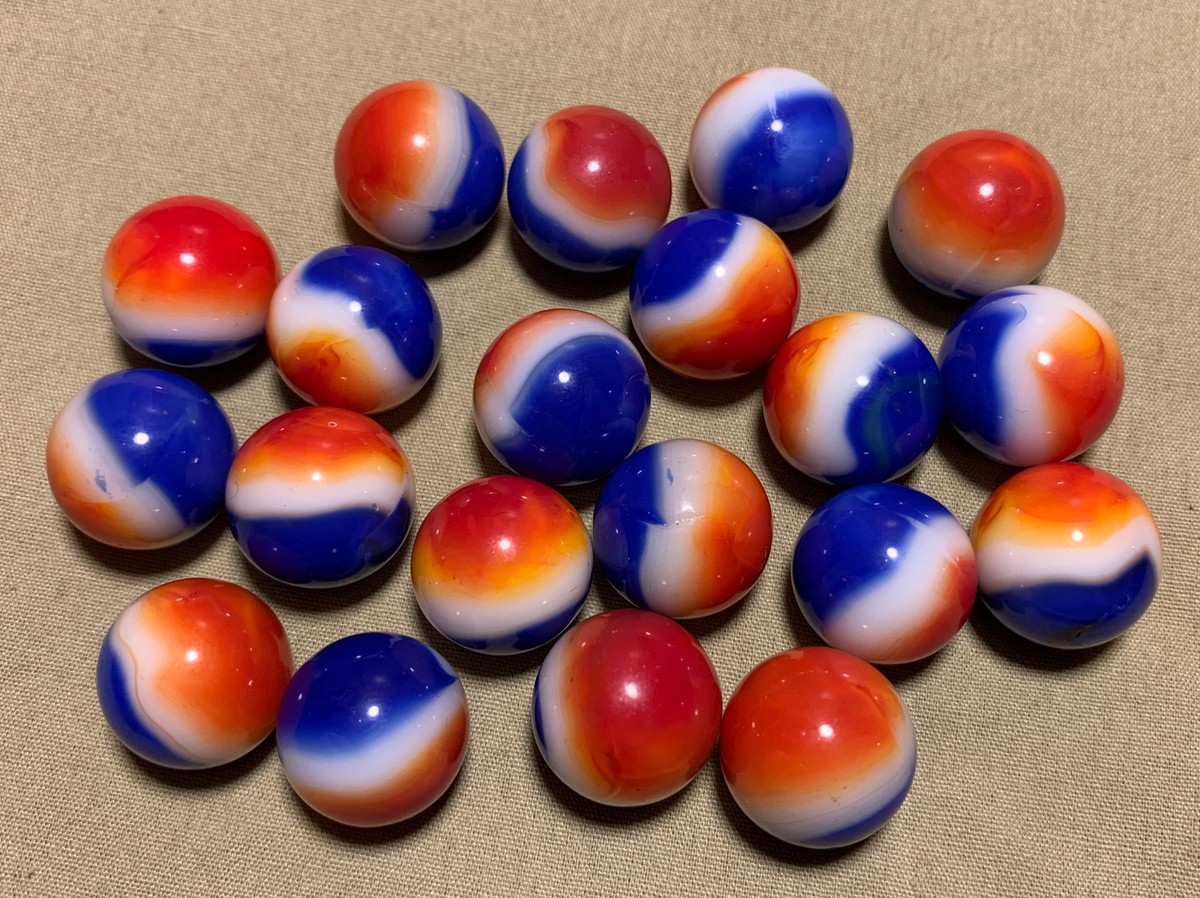 画材 Red Marble Genuine Opal Marble - Red - House of Marbles US