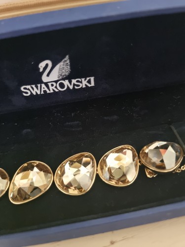 swarovski bracelet genuine yellow stone gold colour - Picture 2 of 9
