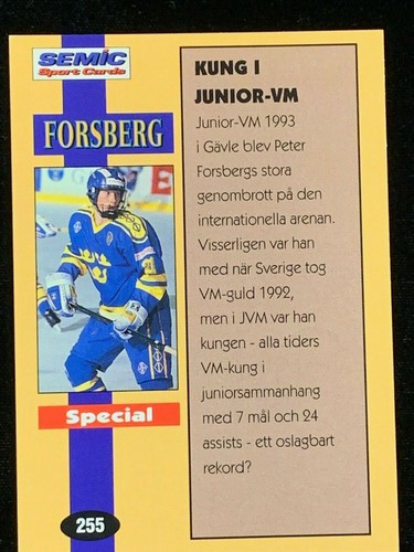 1995-96 Swedish Globe World Championships Hockey Cards - Pick Your Card - Picture 255 of 275