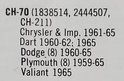 P&D CH-70 Distributor Cap 1961-68 Chrysler & Imperial 60-70 Dodge 59-68 Plymouth - Picture 3 of 4