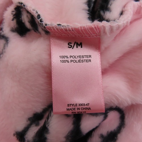 Juicy Couture Womens S/M Pink Black Logo Crown Hooded Knee Length Robe NEW NWT - Picture 6 of 9