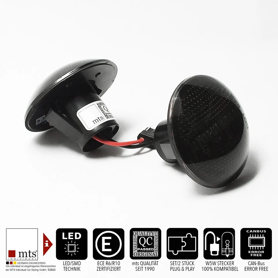 SCHWARZE LED Seitenblinker Land Range Rover MK 3 III LM L322 - Bild 4 von 4