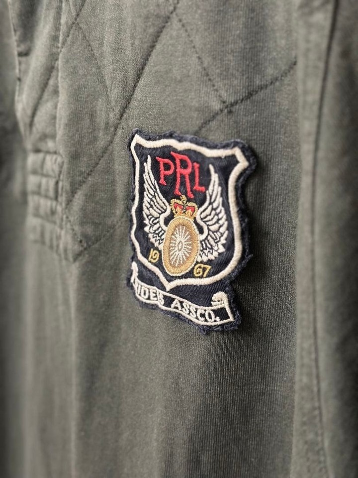 Vtg Polo Ralph Lauren Motorcycle Riders Club Patch Rugby Elbow Patch ...