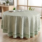 CPC Round Tablecloth- Cotton Indian Block Print Tablecloth -Handmade Printed ...