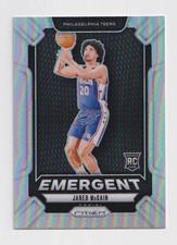 2024-2025 panini prizm basketball Jared McCain Emergent Rookie card insert